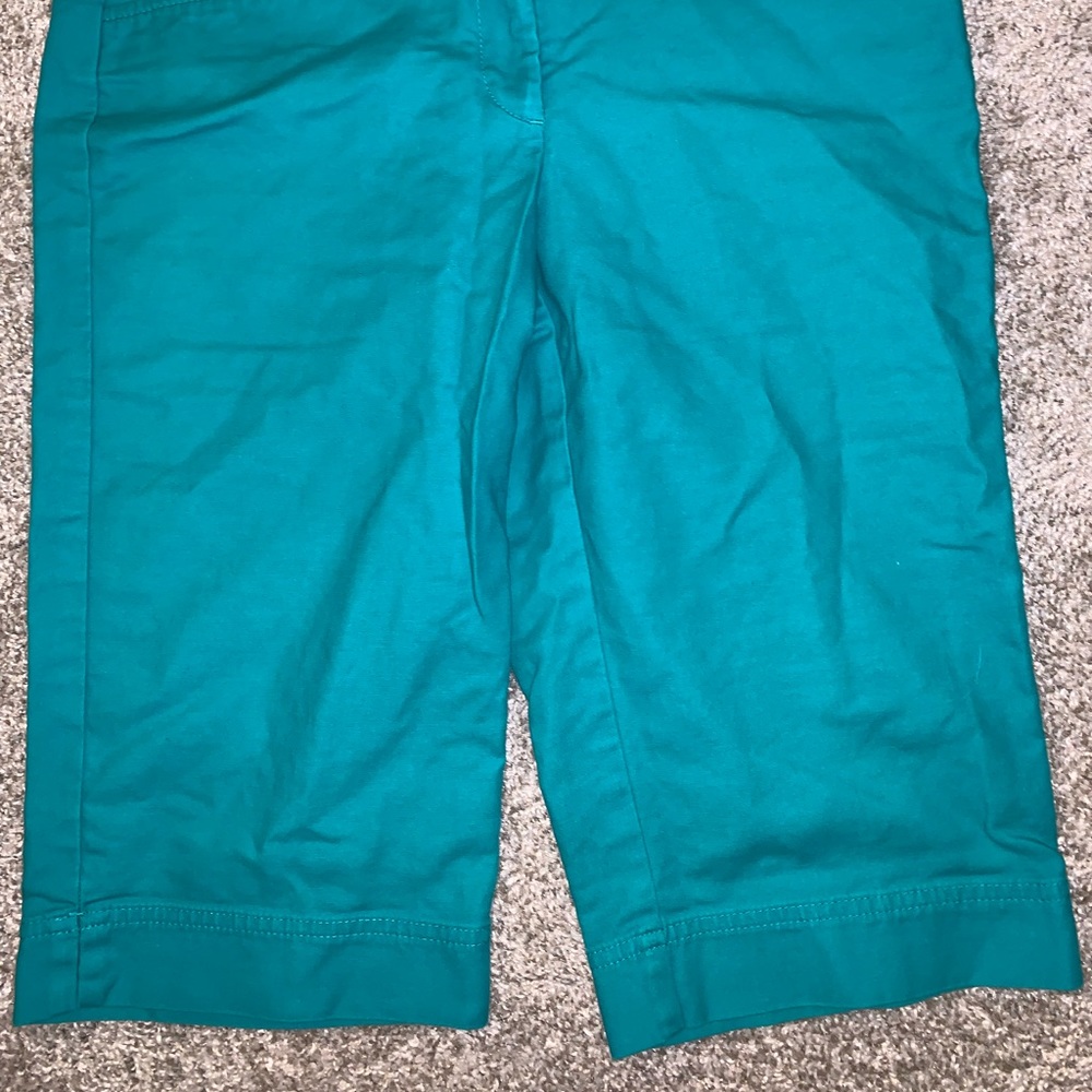 Ann Taylor Signature Turquoise Khaki shorts size 6 - Picture 5 of 11